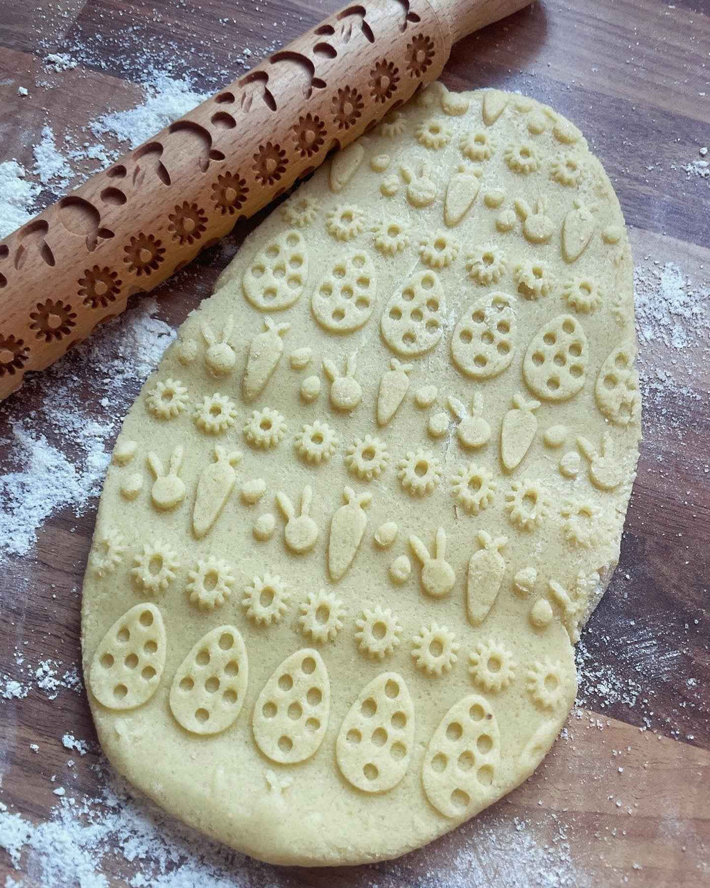Easter / Spring Rolling Pin With Handles