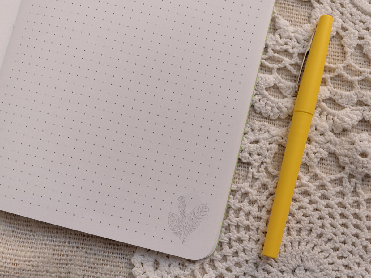 A5 Handmade Notebook with Spring Foraging Design