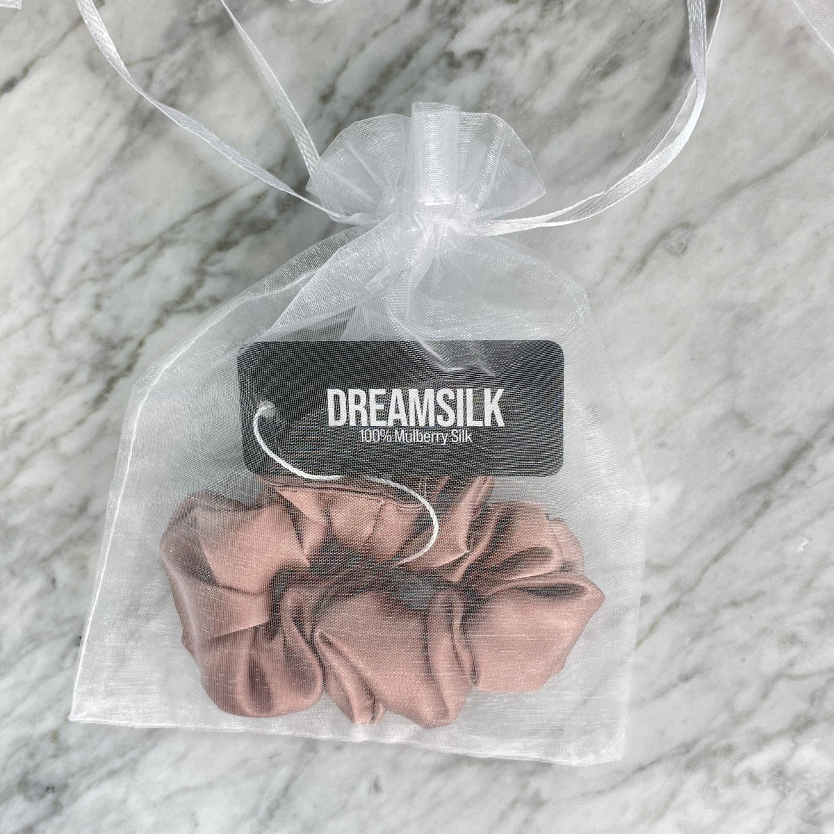 Bronze Silk Scrunchie - Regular