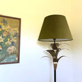 Olive Green Velvet Steep Empire Lampshade | Handmade Ceiling Light Shade | UK