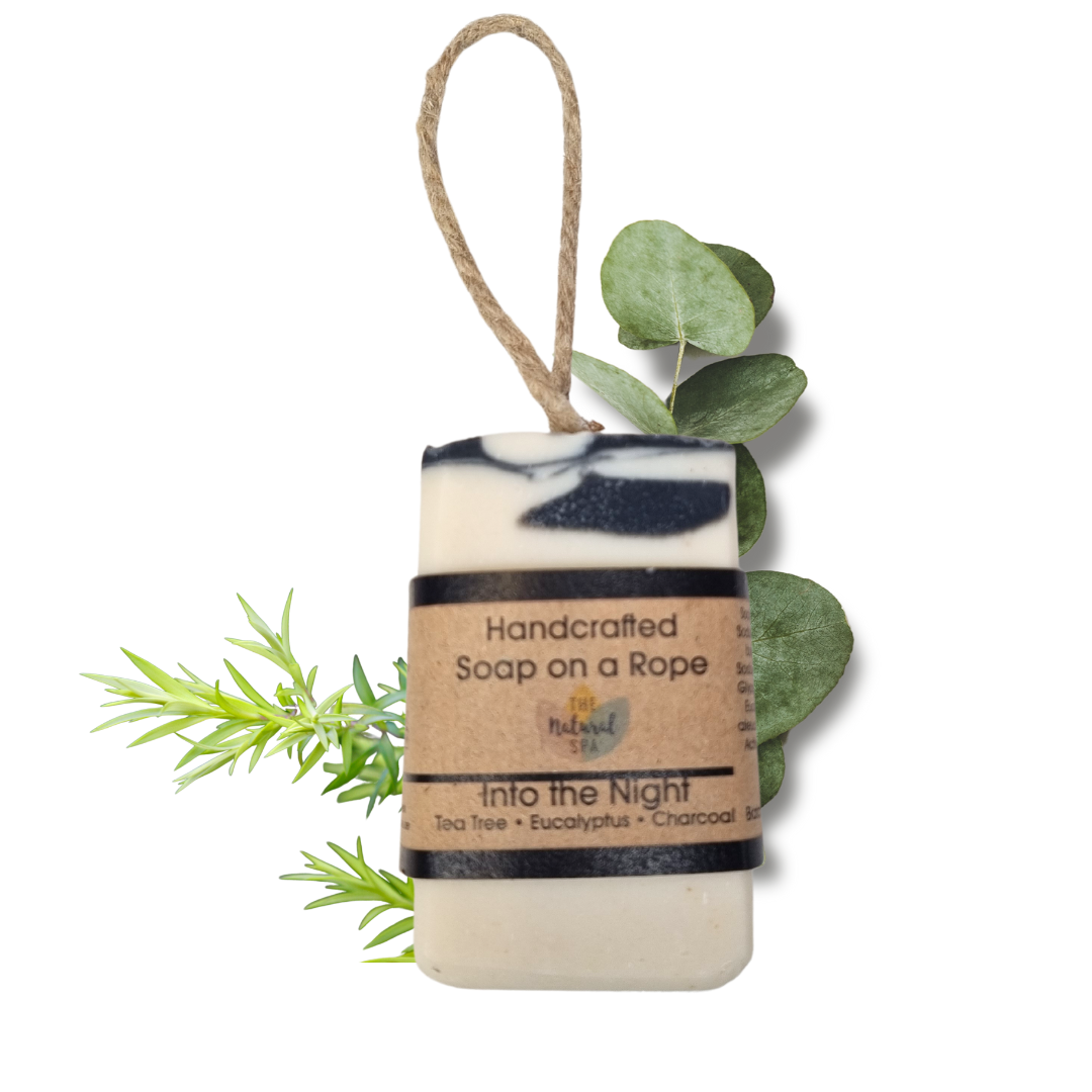 - Into the Night Soap Bar | Tea Tree, Eucalyptus & Charcoal Natural Handcrafted Soap | Vegan, Plastic-Free Skincare | 3 Styles Available