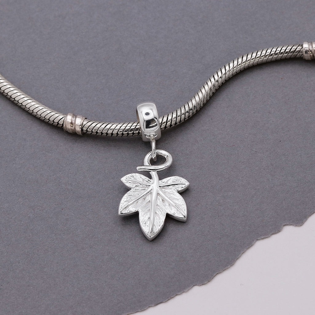 - Ivy Leaf Silver Charm
