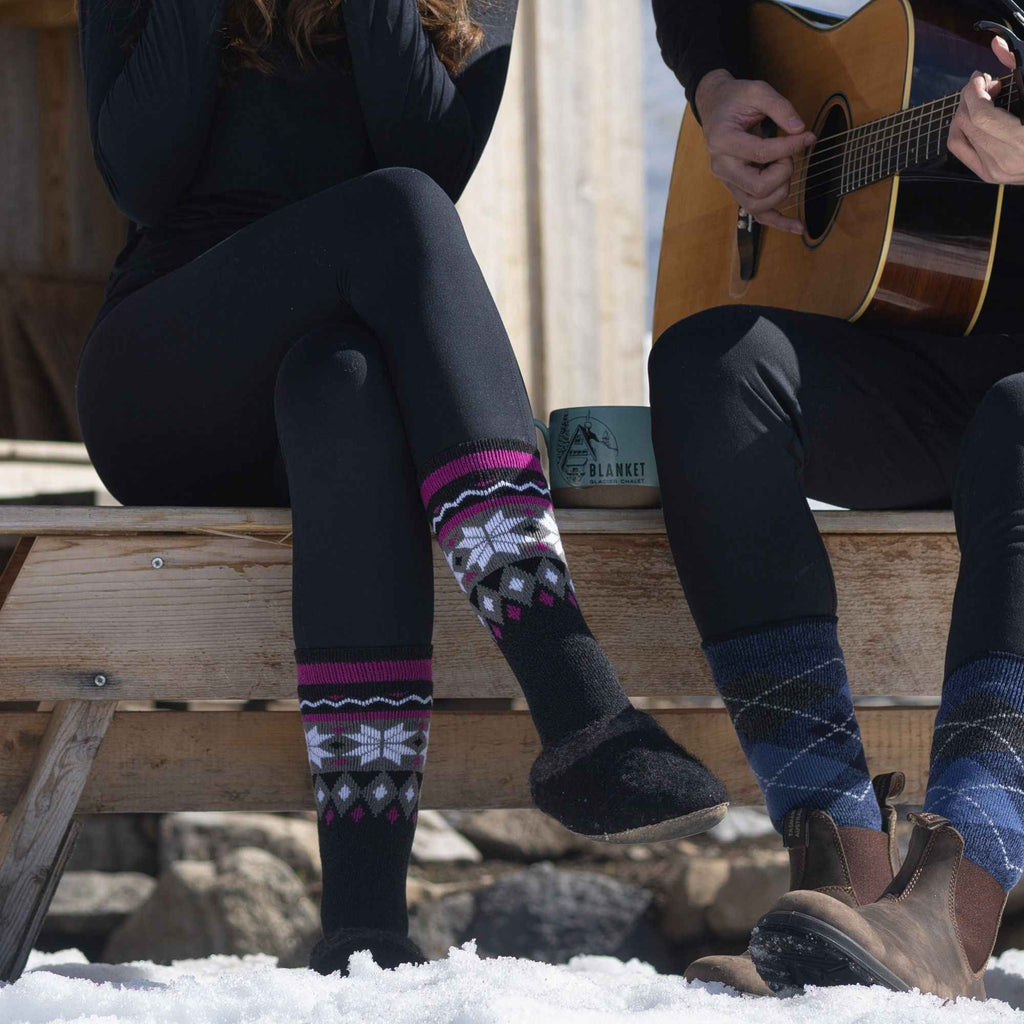 Ladies Thin Extra Long Lightweight Knee High Thermal Socks