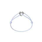 Silver Heart Cord Bracelet