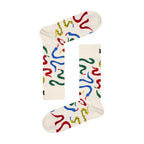 1 Pack Unisex Cotton Bright Colourful Snakes Design Socks
