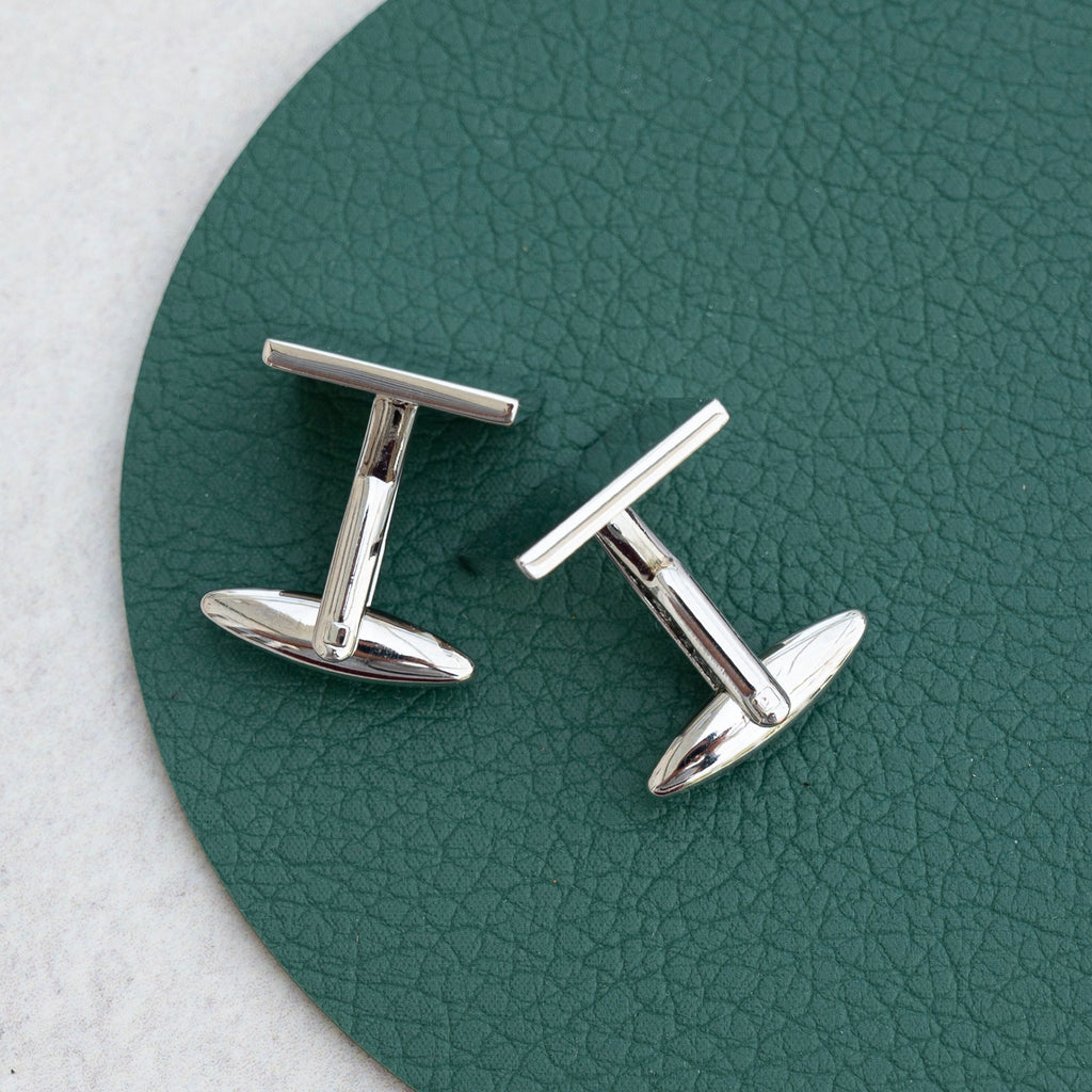Personalised Silver Plated Square Cufflinks