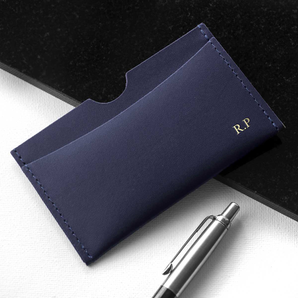 Personalised Luxury Leather Card Holder