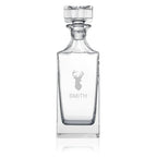 Personalised Timeless Stag Square Decanter
