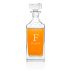 Personalised Timeless Monogram Square Decanter
