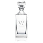 Personalised Timeless Monogram Square Decanter