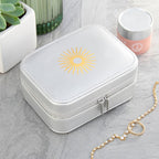 Metallic Silver Sun Jewellery Case