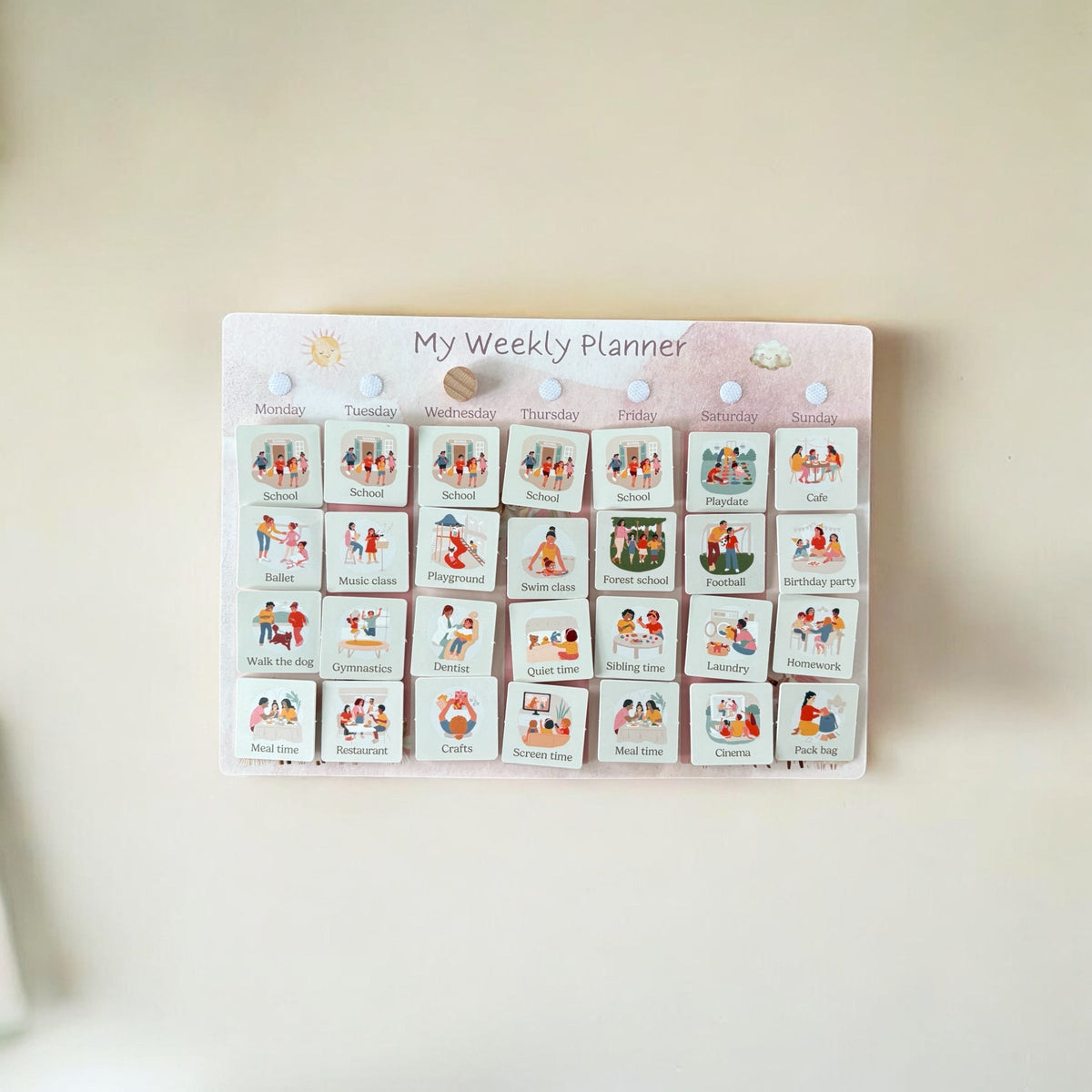 Weekly Planner for Kids A4