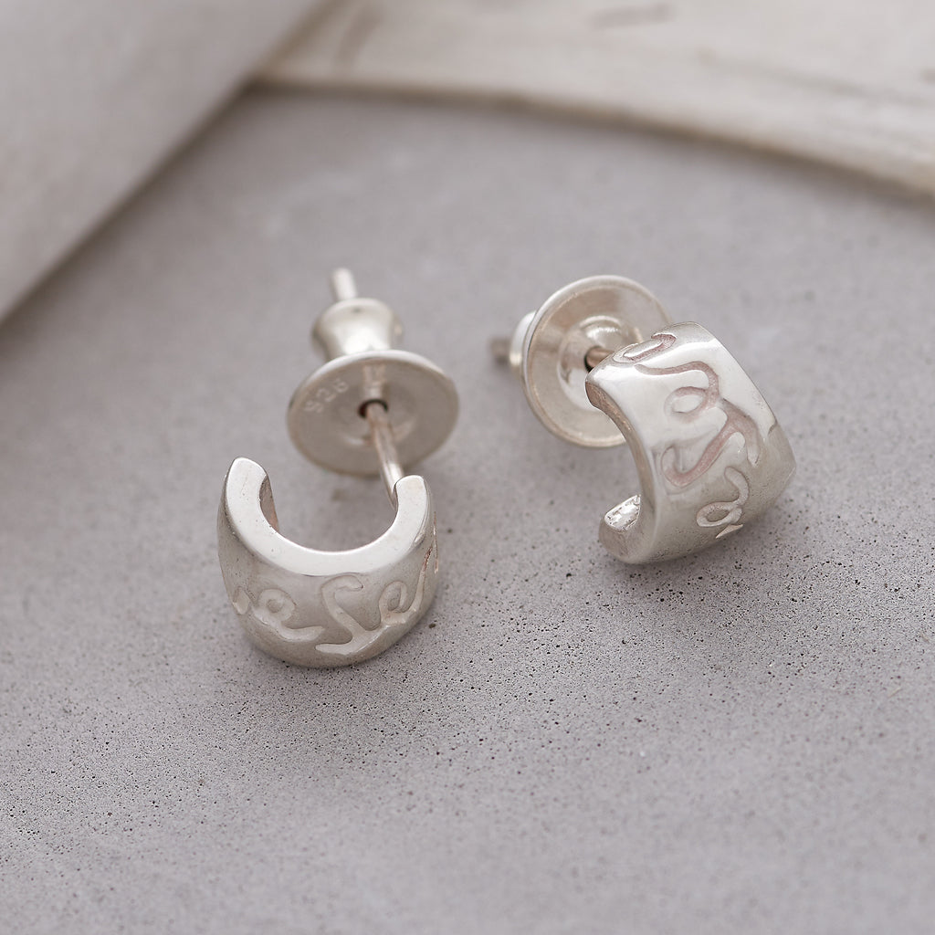 - Que Sera Silver Earrings
