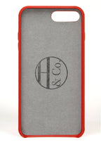 iPhone 7/8 Plus Case, Red Leather