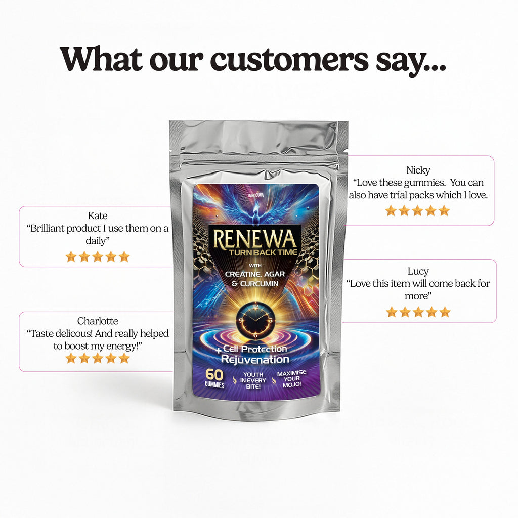 Renewa x10 Gummies | Creatine + Curcumin