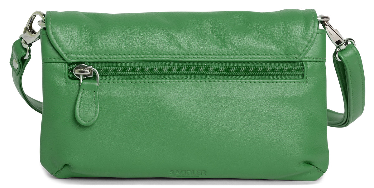 SADDLER Audrey Compact Leather Crossbody Bag & Clutch – Versatile & Stylish - Gift Boxed