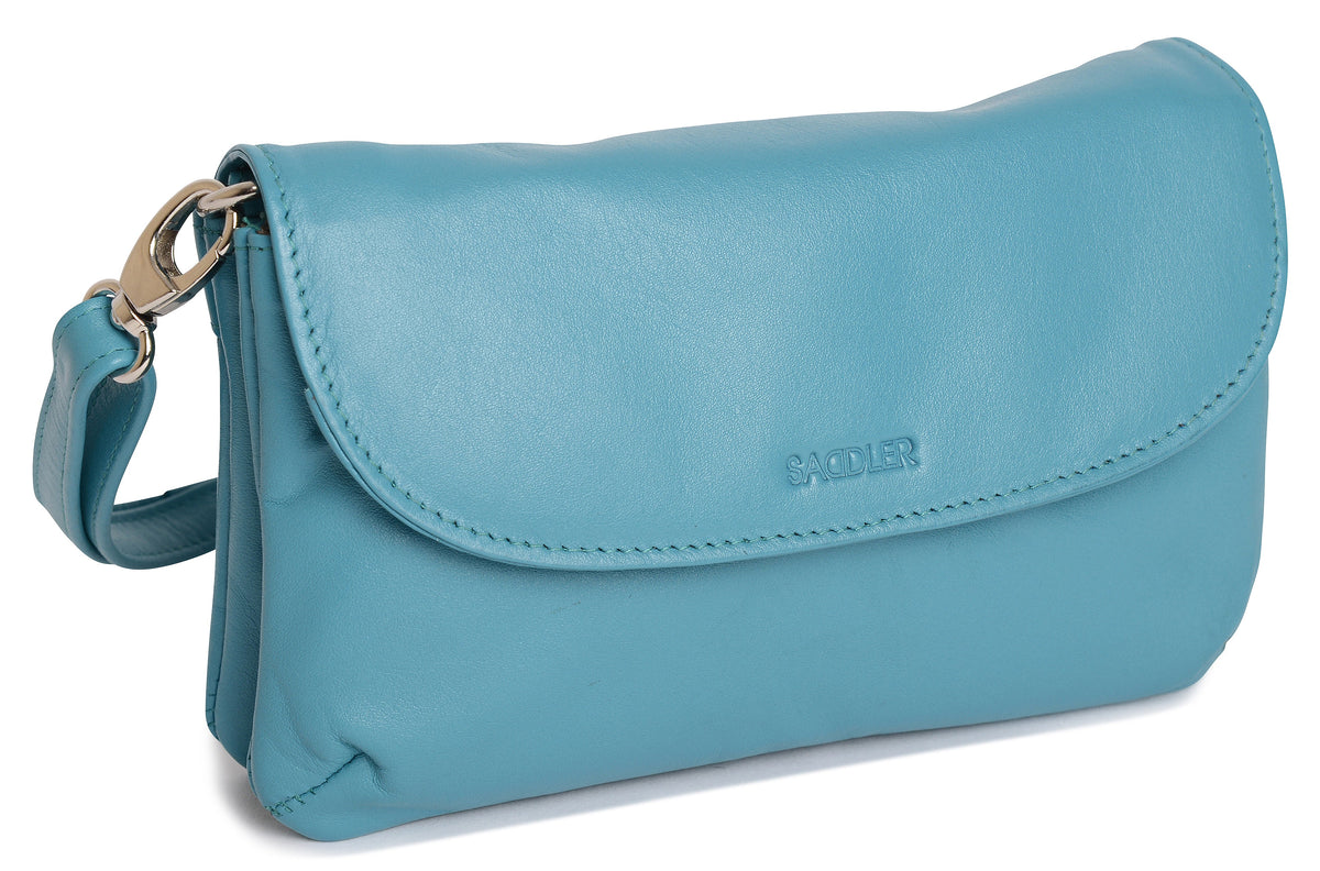 SADDLER Audrey Compact Leather Crossbody Bag & Clutch – Versatile & Stylish - Gift Boxed