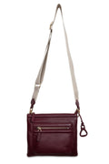 Ellen Leather 3-Section Zip-Top Crossbody bag  - Handmade by Saddler