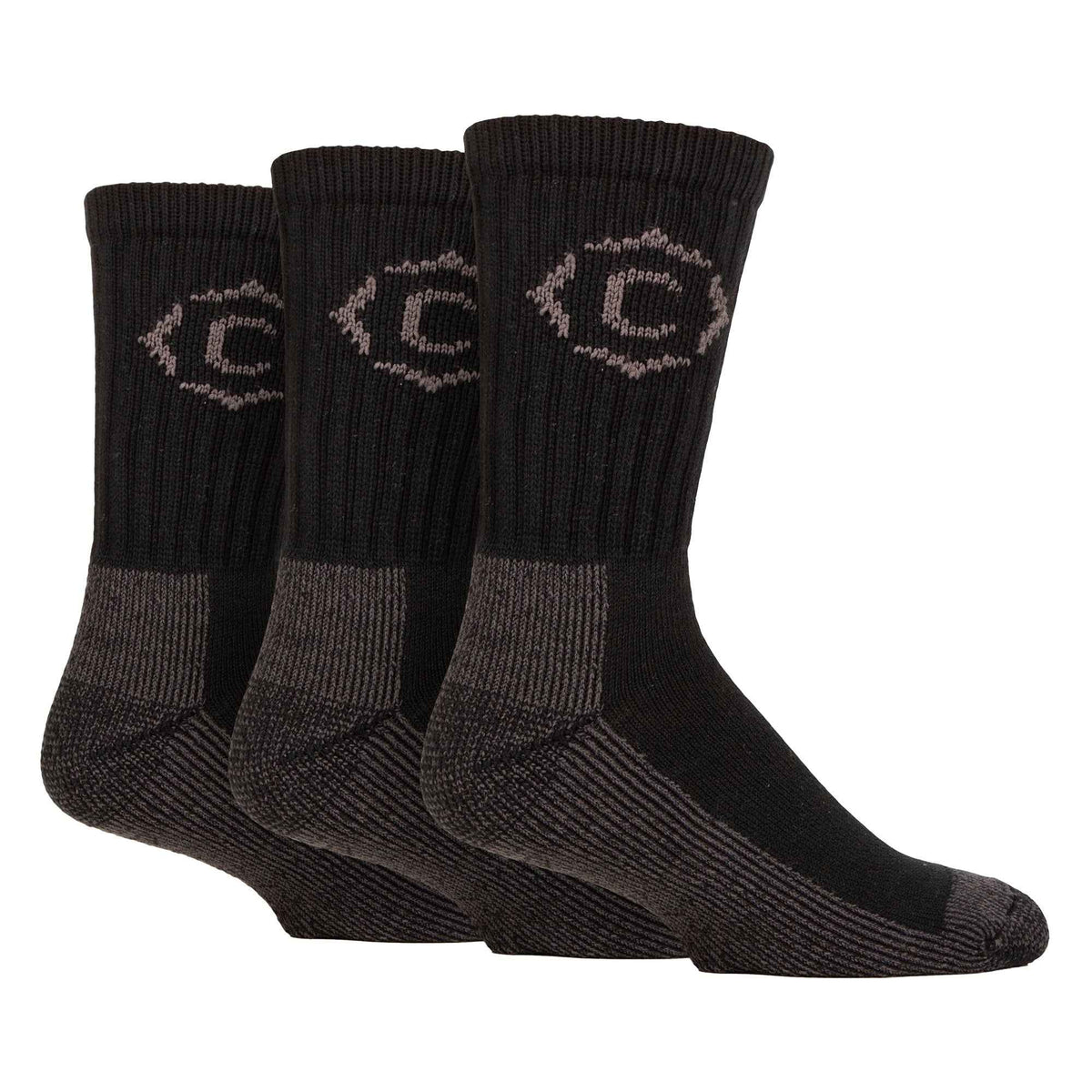 Mens Heavy Duty Durable Cushioned Hiking Socks with Reinforced Heel & Toe