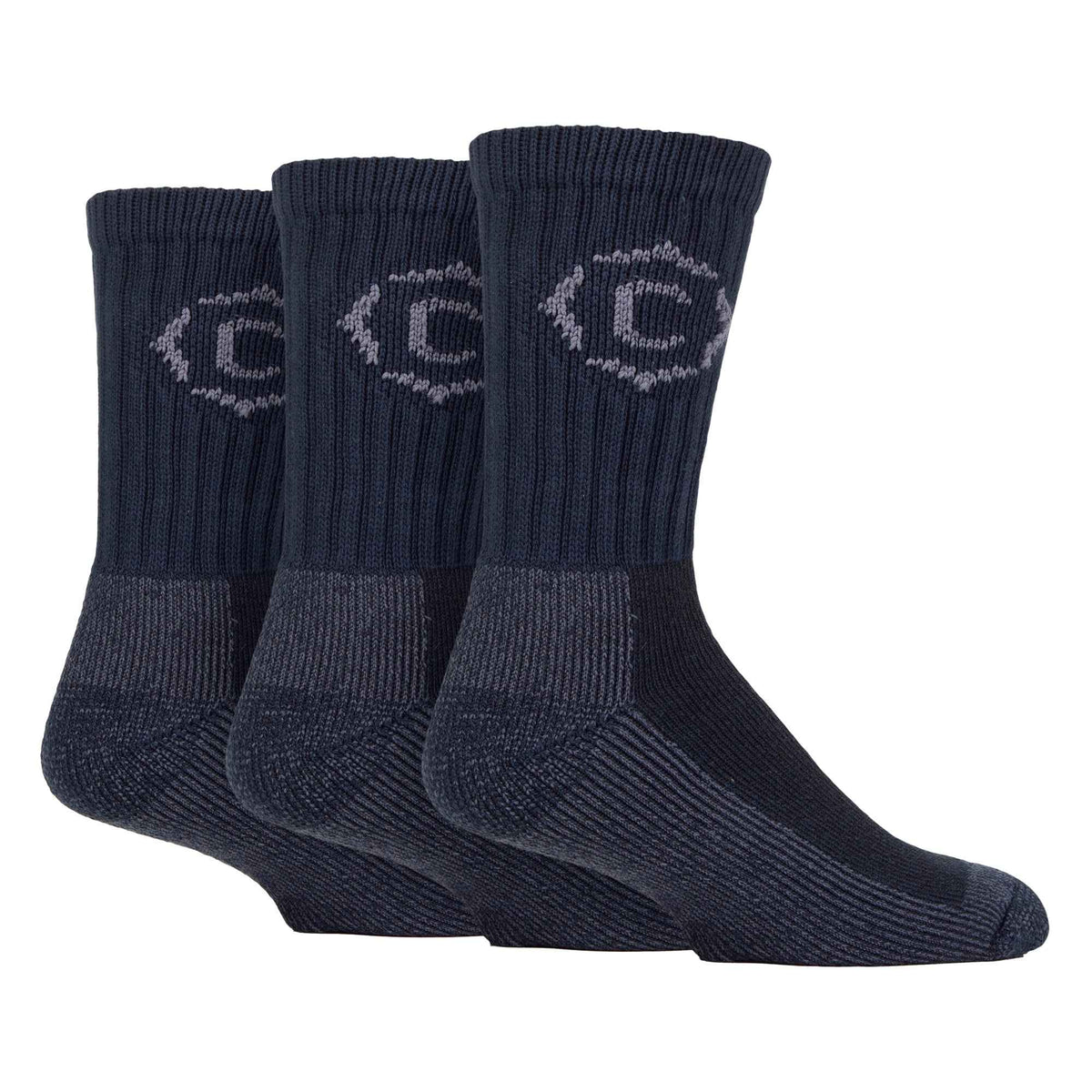 Mens Heavy Duty Durable Cushioned Hiking Socks with Reinforced Heel & Toe
