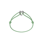 Silver Heart Cord Bracelet