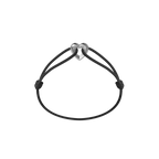Silver Heart Cord Bracelet