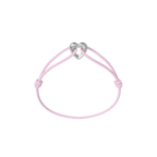 Silver Heart Cord Bracelet