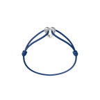 Silver Heart Cord Bracelet