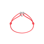 Silver Heart Cord Bracelet