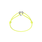 Silver Heart Cord Bracelet