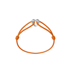 Silver Heart Cord Bracelet