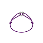 Silver Heart Cord Bracelet