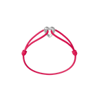 Silver Heart Cord Bracelet