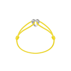 Silver Heart Cord Bracelet