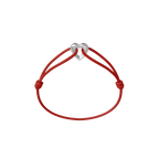 Silver Heart Cord Bracelet