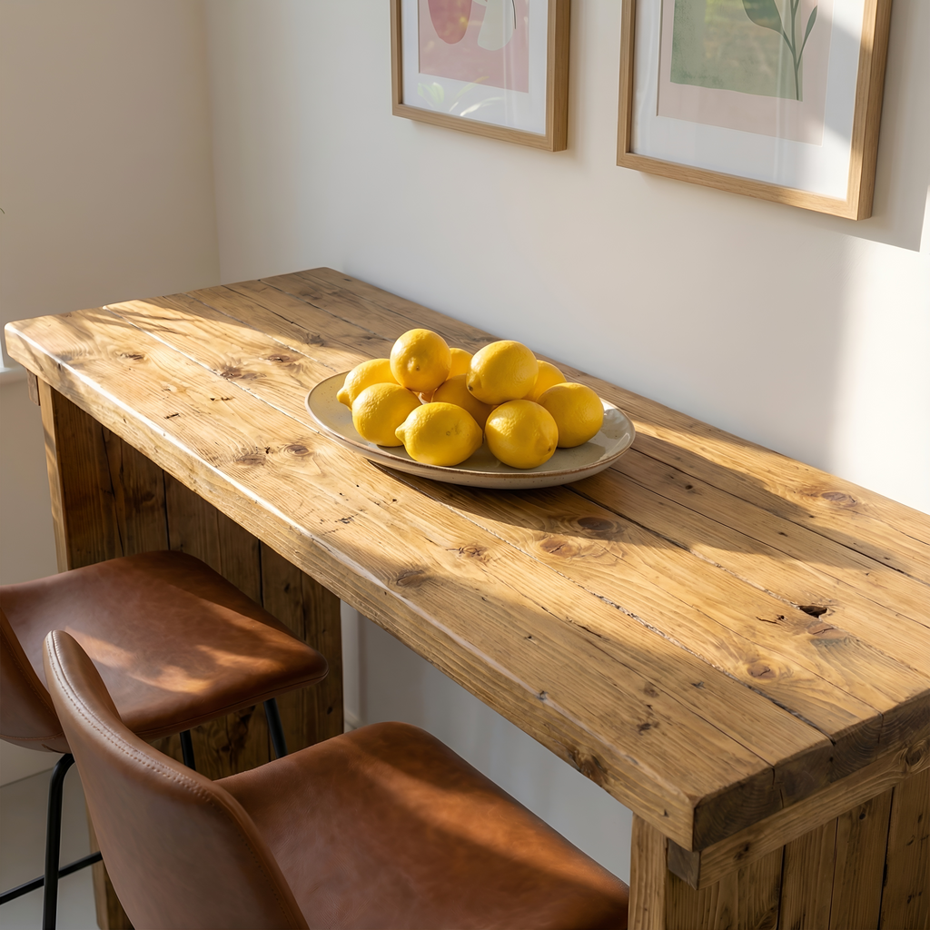 SOLA Solid Wood Dining Table / Breakfast Bar