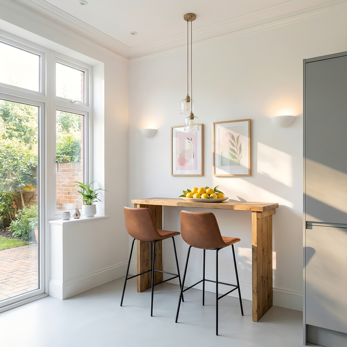 SOLA Solid Wood Dining Table / Breakfast Bar