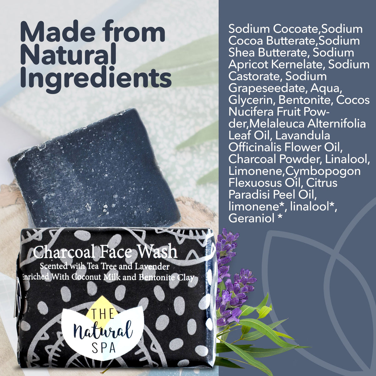 - Charcoal Face Wash Bar | Natural Detoxifying Facial Cleanser | Vegan, Plastic-Free Skincare for All Skin Types