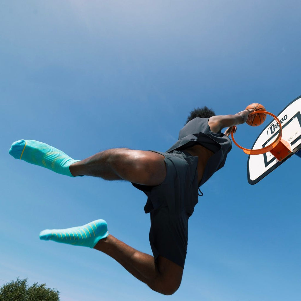 Blue Performance Trainer Socks