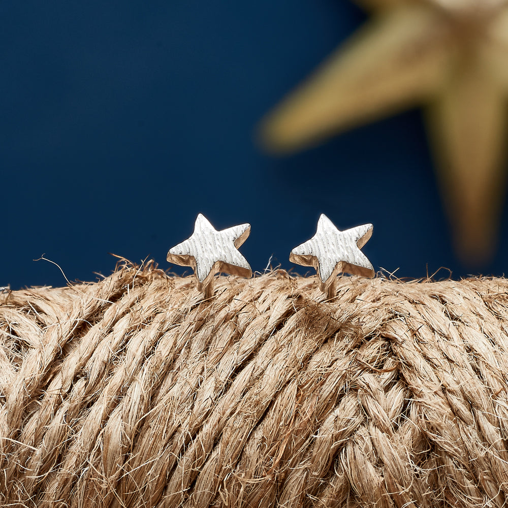 - Twilight Star Silver Stud Earrings