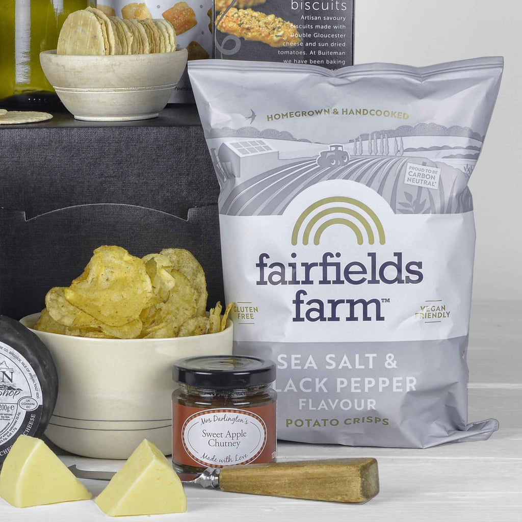 Wine and Cheese Hamper with Charity Donation