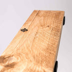 Living Room Shelving - Wooden Shelf Black Brackets