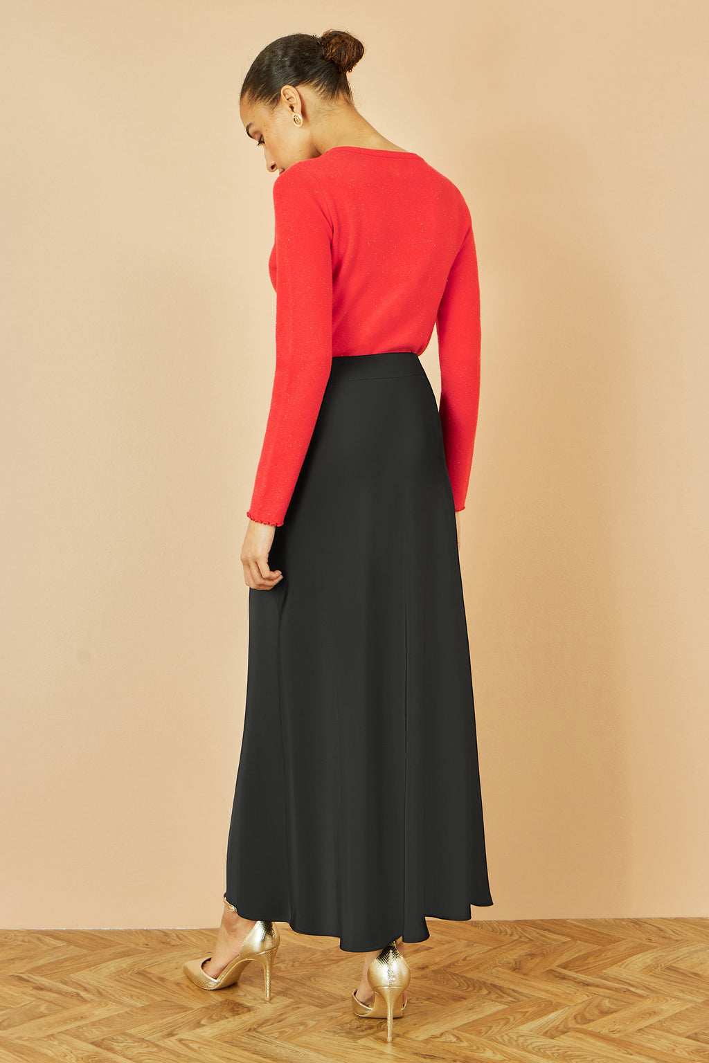Yumi Red Sparkle Knit Jumper