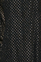 Yumi Black Foil Print Tunic With Flared Sleeves