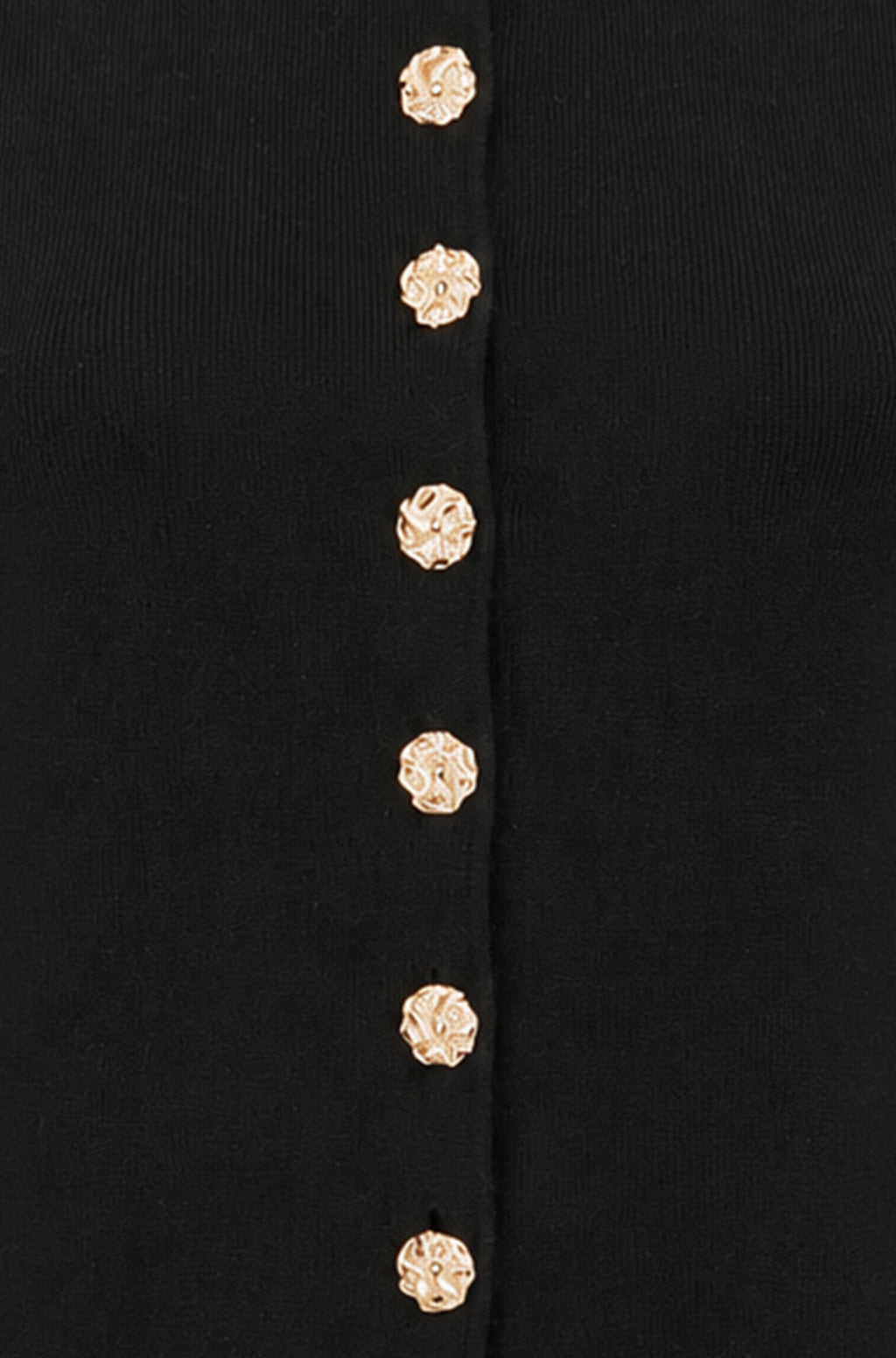 Yumi Black Knitted Fitted Peplum Cardigan