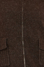 Yumi Brown Zip Up Cardigan