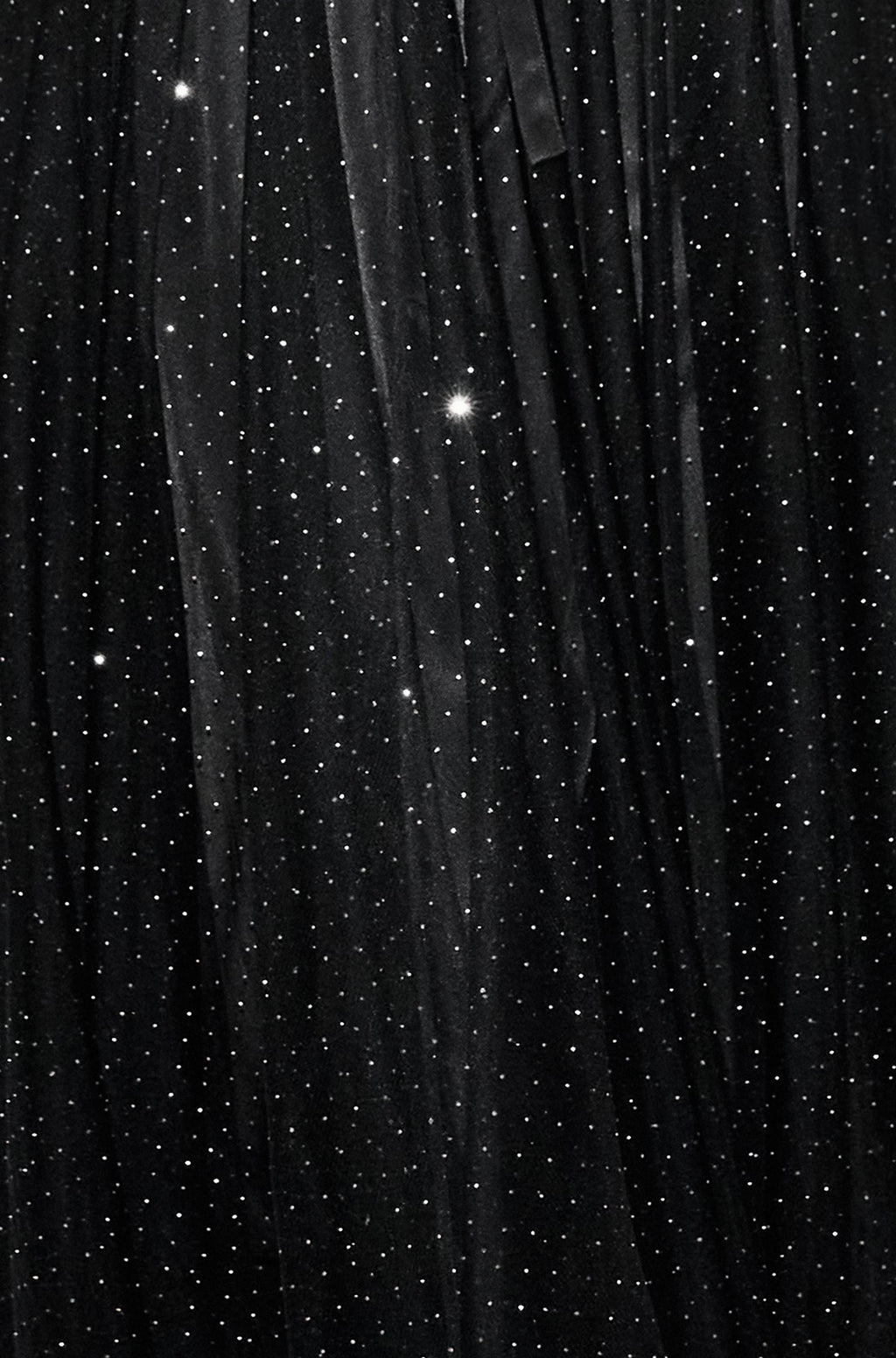 Yumi Black Diamonte Tulle Midi Skirt