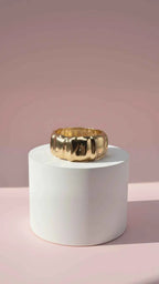 Chunky Ripple Statement Cuff Bangle