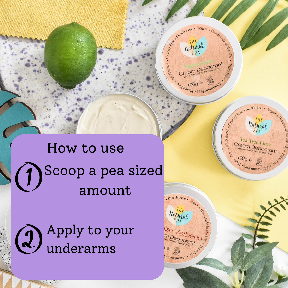 - Lavender Mint Cream Deodorant Balm | Natural Bicarb & Aluminium-Free | Gentle, Vegan, Plastic-Free Odour Protection
