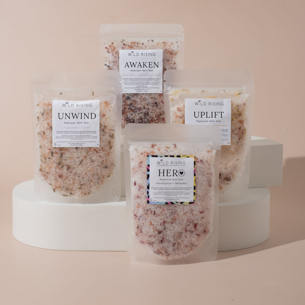 Awaken - Lavender, Jasmine and Rose Bath Salts 125g